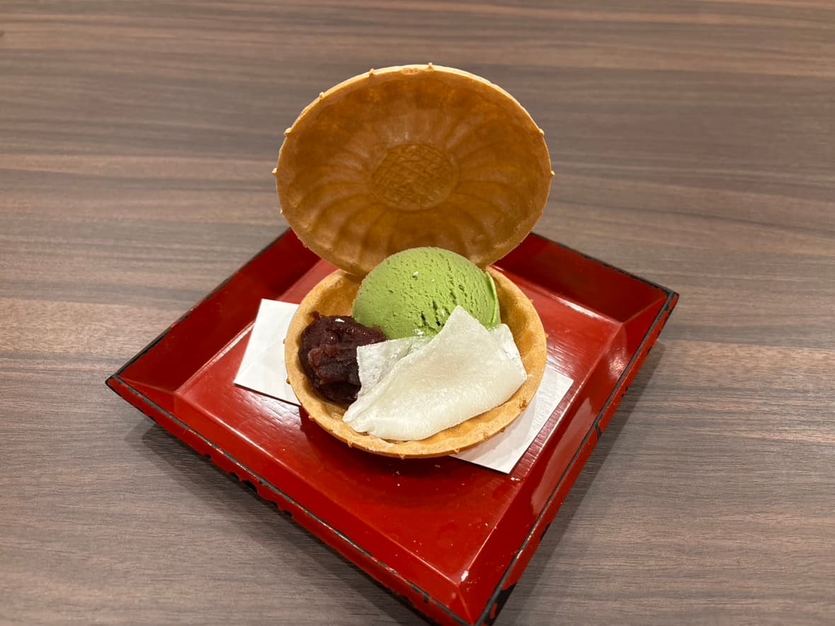 抹茶アイス最中